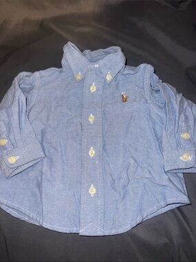 Ralph Lauren Baby Boy's Oxford Long Sleeve Button Up Shirt